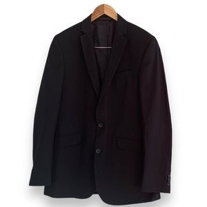 KENNETH COLE - Reaction Blazer Black Pinstripe -‎ 40L - polyester rayon